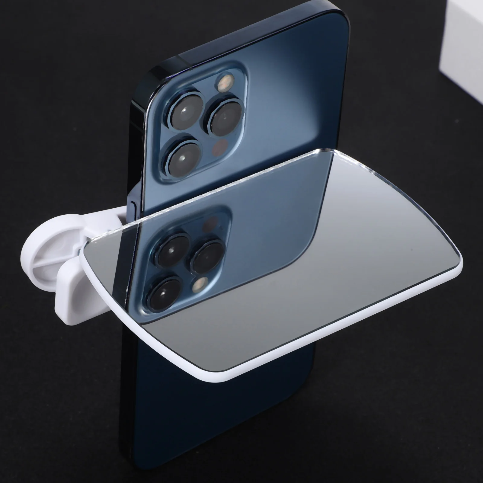 

2 pcs Camera Mirror Reflection Clip Universal Adjustable For Back Camera Vlog Mirror Phone Holder Lightweight Durable Travel