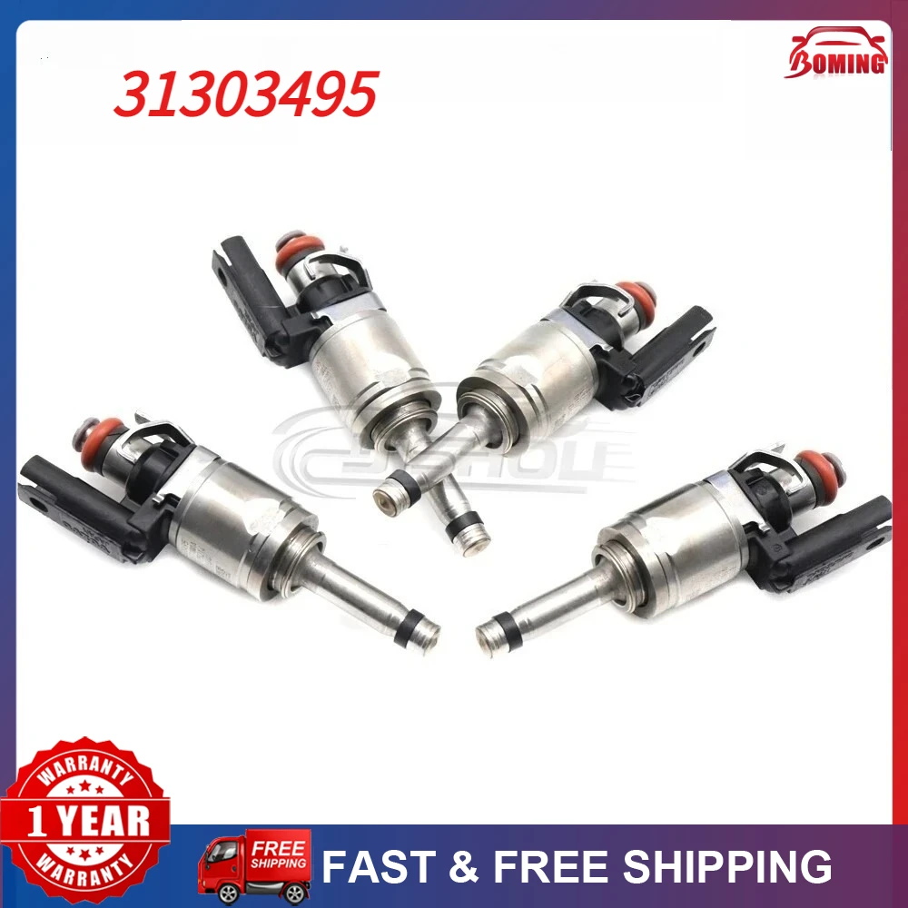 

Car Fuel Injectors Nozzle 4pcs Fit For Volvo S60 S80 S90 V60 V70 XC40 XC60 XC70 XC90 2.0L Turbo 2015-2018 31478608 31303495