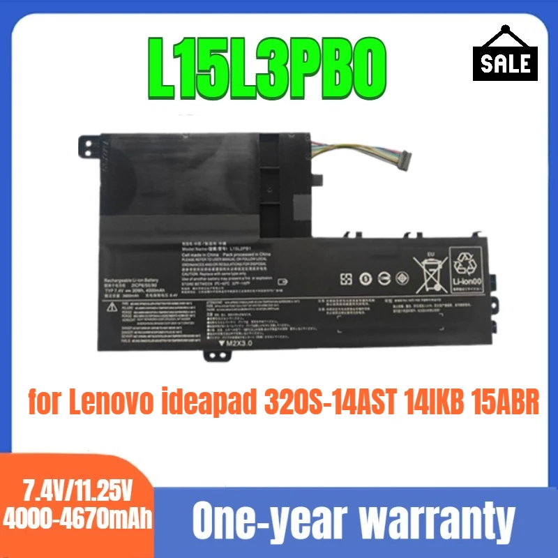 

L15L3PB0 genuine notebook battery suitable for Lenovo ideapad 320S-14AST 14IKB 15ABR high quality lithium-ion battery