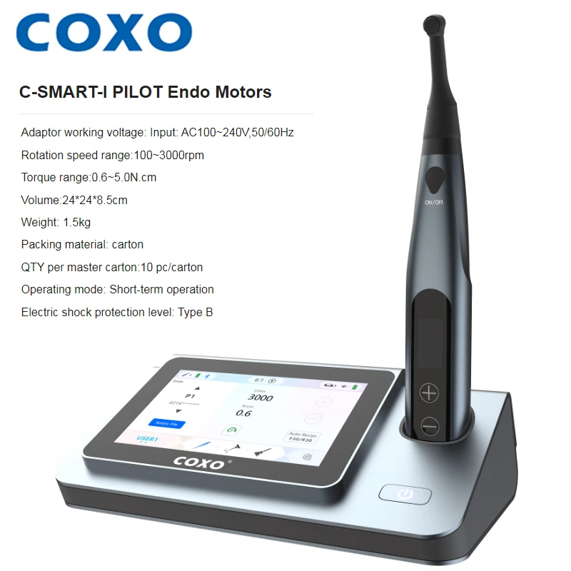 

COXO C Smart-i Pilot Dental Endo motor with Apex Locator Reciprocating Wireless Bluetooth Root Canal Endodontic Dental Equipment