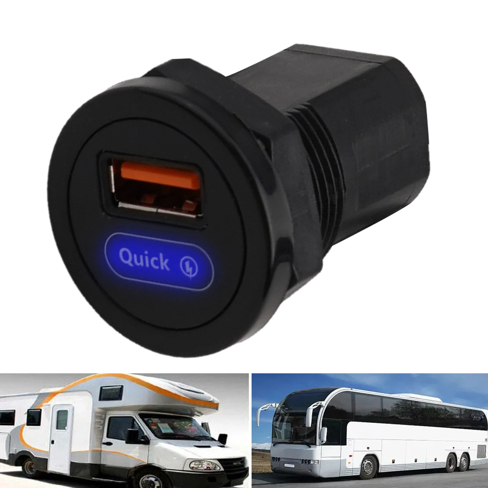 Intelligent Control Chip Bus Seat Modifications Car Charger Adapter Quick Charge Car Charger High Universality Fitment