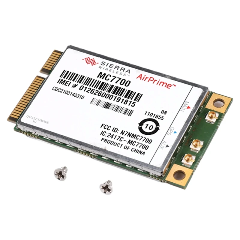 Unlocked MC7700 3G/4G WWAN Card For Sierra Airprime,100Mbps 4G/3G LTE/FDD/WCDMA/Edge GPS Module For Windows/Linux