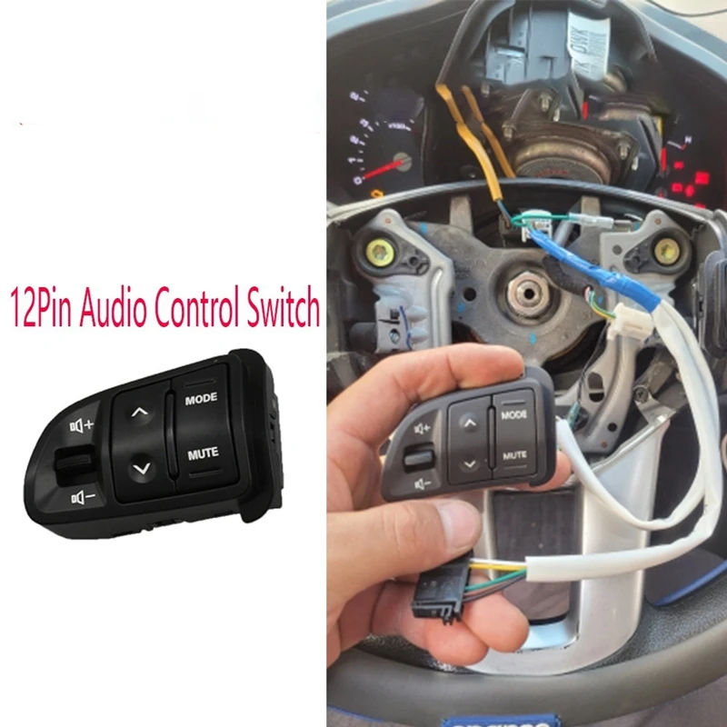 Car 12 Pin Steering PAD Audio Control Switch Answering Phone Steering Wheel Switch For Kia Sportage SL 2011-2016