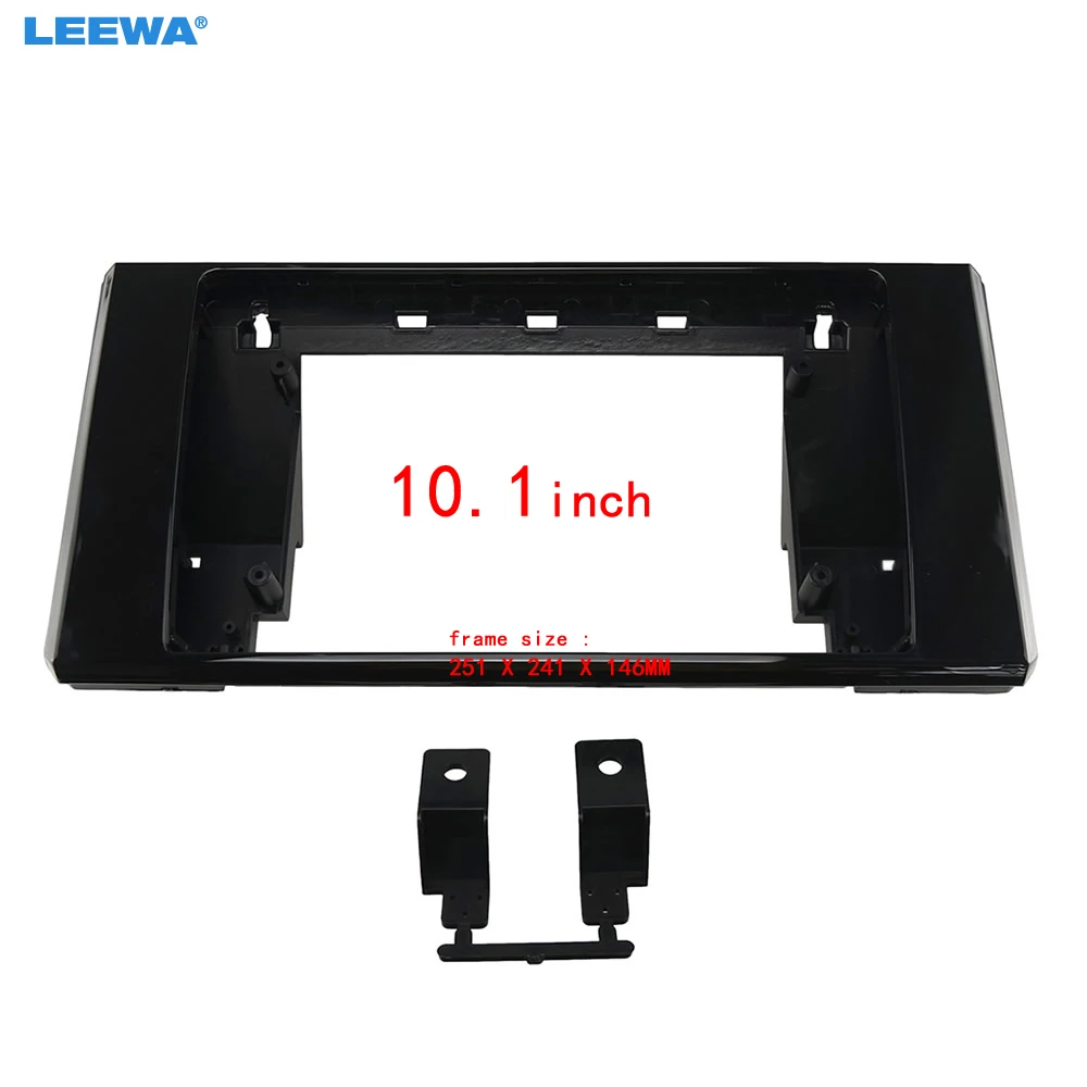 

LEEWA Car Audio 10.1" Big Screen Head Unit Dash Fascia Panel Frame Kit Adapter For Toyota FJ Cruiser 2023 Auto Radio Dash Frame