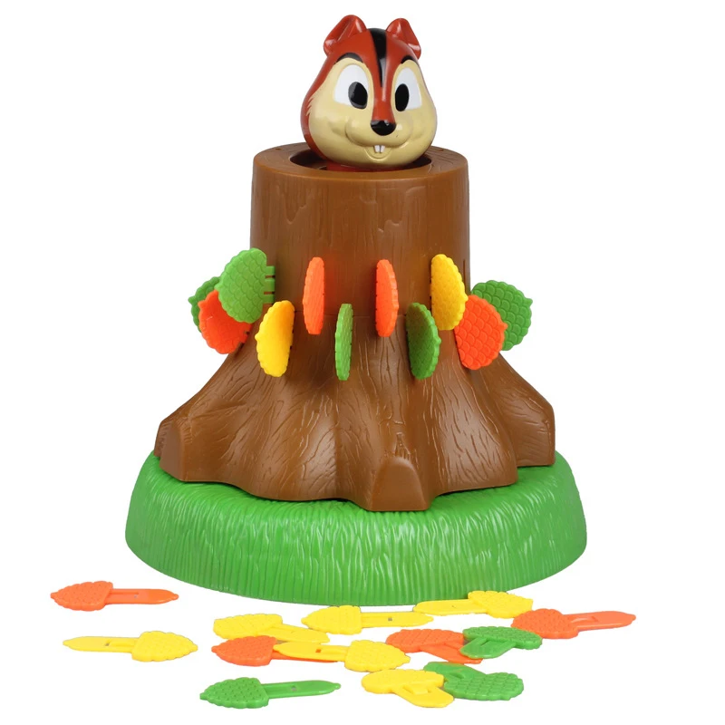 Fun Squirrel Bouncing Party Tricky Board Game Pirate Bucket Table Game Parent-child Interactive Educational Toys Kids Gifts