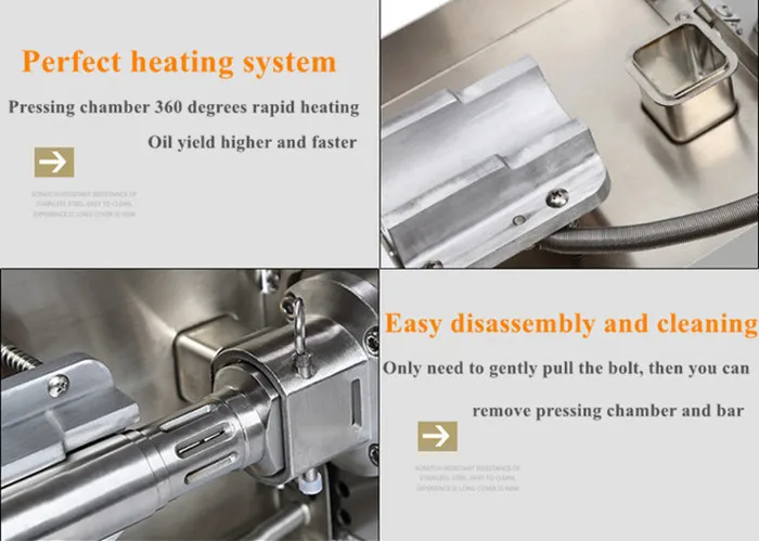 Cooking Oil Making Sunflower Oil Presser Sesame Peanut Soybean Seeds Oil Press Machine