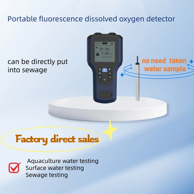 Portable Dissolved Oxygen Analyzer - Fluorescence Method DO Analyzer.