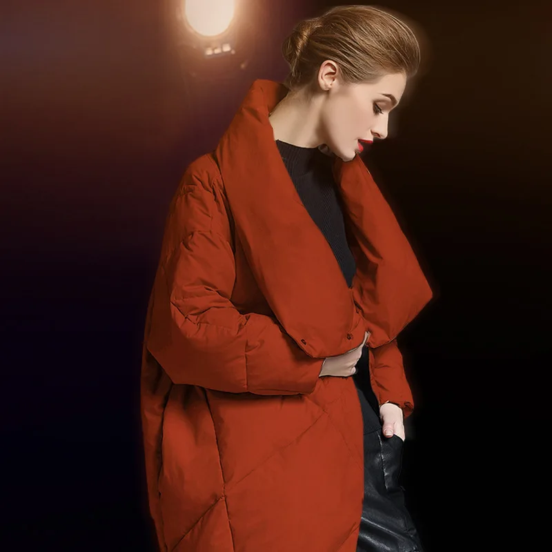 Damskie długa kurtka puchowa na zimę 2023 odzież damska ciepłe luksusowe płaszcze wyściółka odzież wierzchnia damska lekka ocieplane ubrania