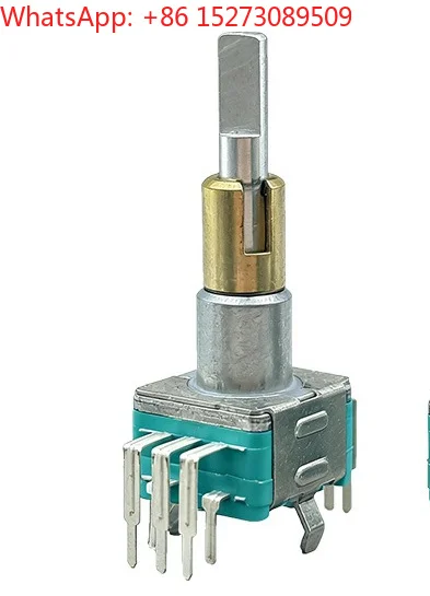 EC11T dual-axis rotary encoder with push switch 15 pulses 30-bit dual multi-turn