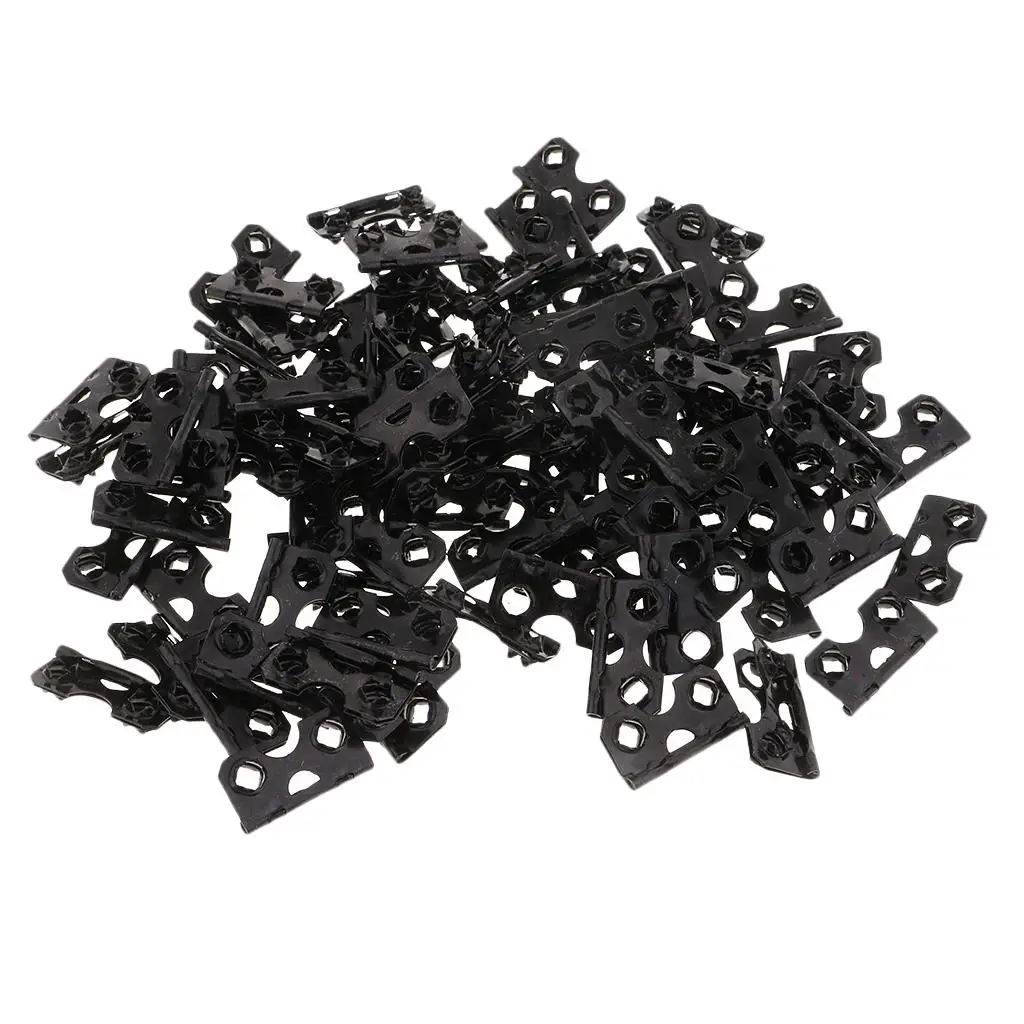 100pcs Fix Picture Photo Frame Back Board Support Stand Leg Feet Hinges Barbed Hinge DIY Framing Supplies Fasteners