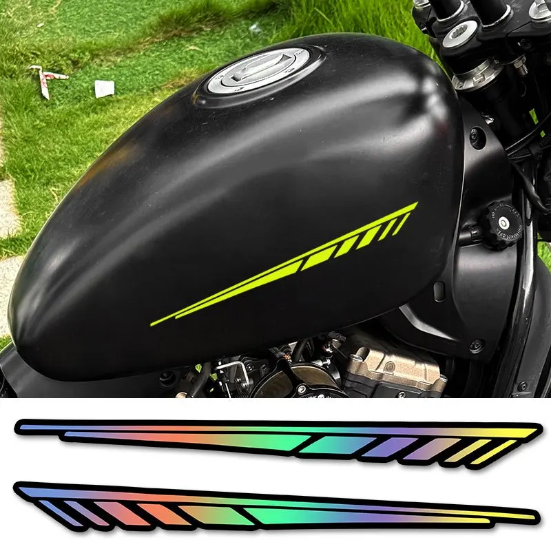 

Наклейки на топливный бак и прочные наклейки для мотоциклов. Пара водонепроницаемых наклеек для мотоциклов с боковыми полосками для переднего ветрового стекла.