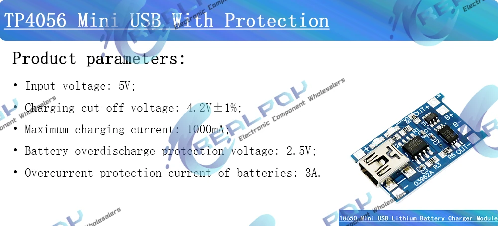 Typ-C Micro Mini 5V 1a 18650 tp4056 Lithium-Batterie lade modul Lade karte mit Schutz Doppel funktionen 1a Li-Ion – Detail 4