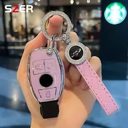 TPU Car Remote Key Cover Case Shell Fob For Mercedes Benz W205 W213 W204 W176 W212 W177 GLC CLA AMG A B C E S G Class Keychain
