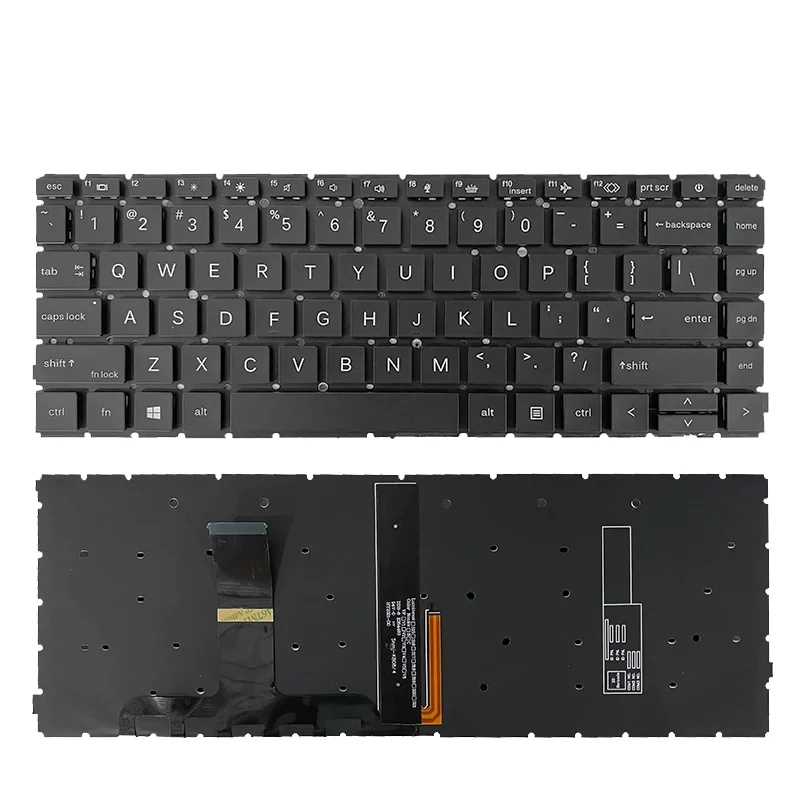 لوحة مفاتيح تخطيط أمريكي لجهاز HP ProBook 440 G8 440 14 بوصة G9 14 بوصة G10 لون أسود