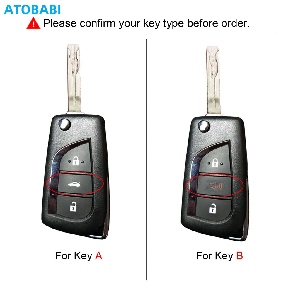 Leather Car Key Cover Bag For Toyota Hilux Vigo Camry Corolla Verso Auris Flip Remote Fobs Shell Protector Case Auto Accessories