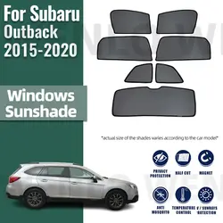 Custom For Subaru Outback 2015-2020 Car Curtain Window Sunshade Covers Magnetic Sun Shade Visor Solar Auto Accessories