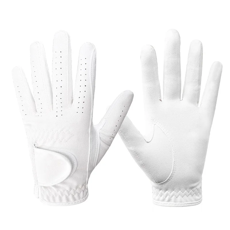 

1Pcs Professional Golf Glove Non-slip Soft Fabric Breathable Comfortable Golf Gloves Male Left Single High Quality White Gloves