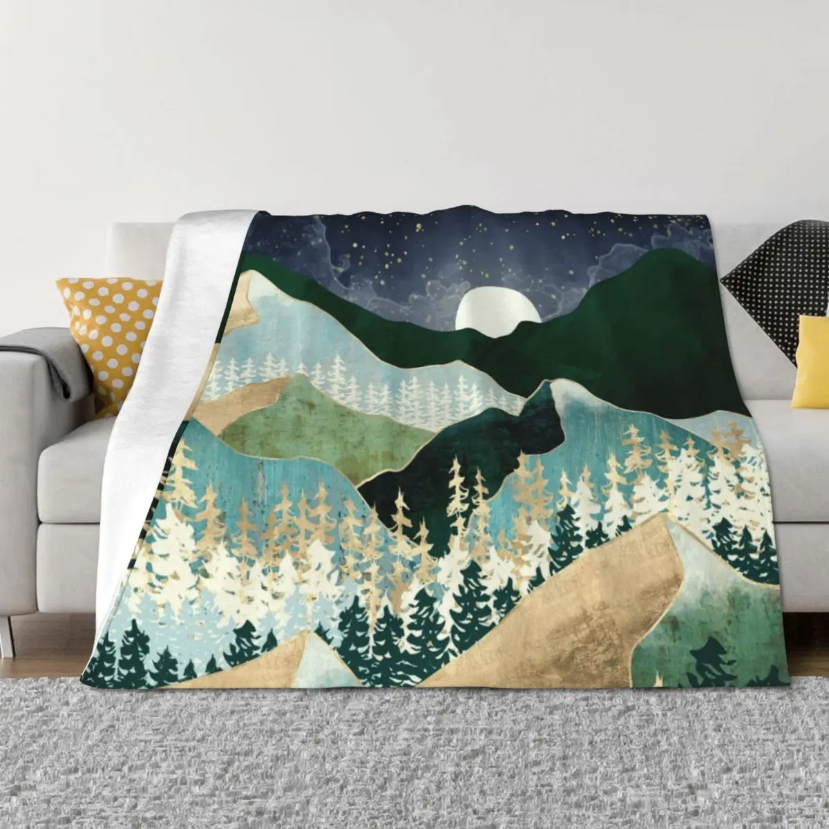 

Spring Night Vista Throw Blanket blankets and throws Sleeping Bag sofa bed Baby Blankets