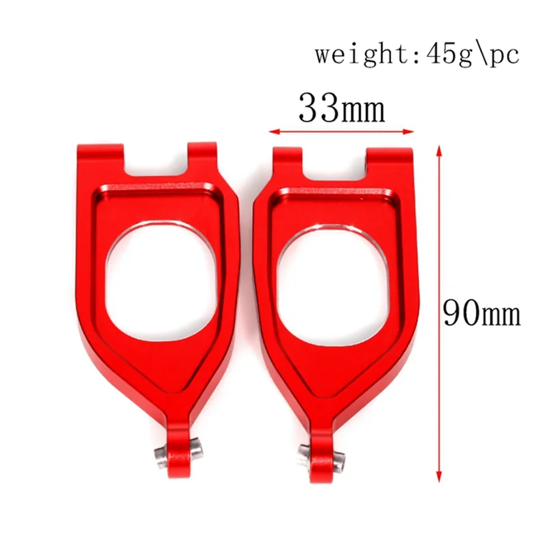 DELAM-Set Bracci oscillanti anteriori superiori per ARRMA 1/10 GORGON 4X2 2WD Gorgon Monster Truck RC Auto Parti di aggiornamento