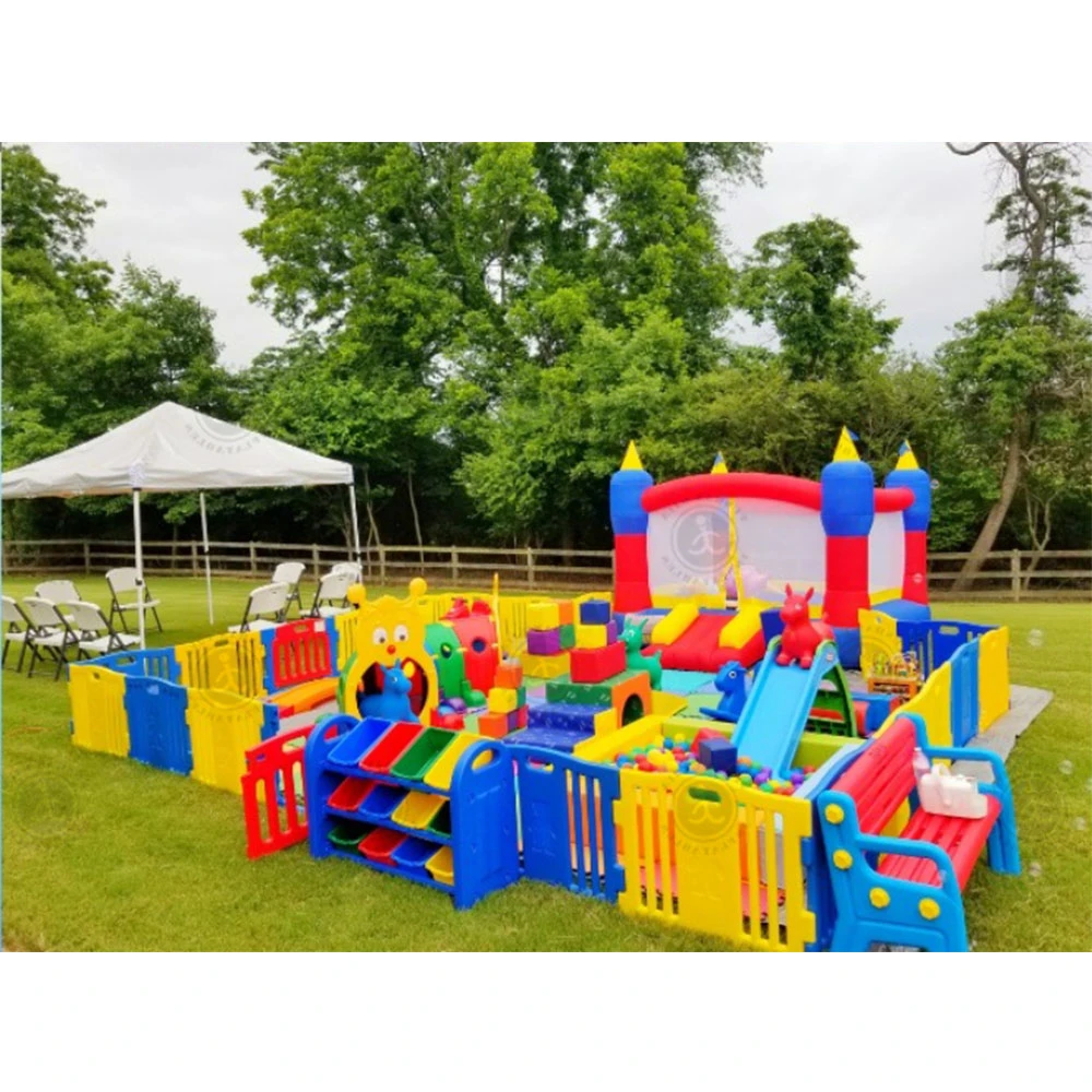 Heavy Duty Inflatable Bounce House with Slide  Bounce Area and Climbing Wall for Kids Parties