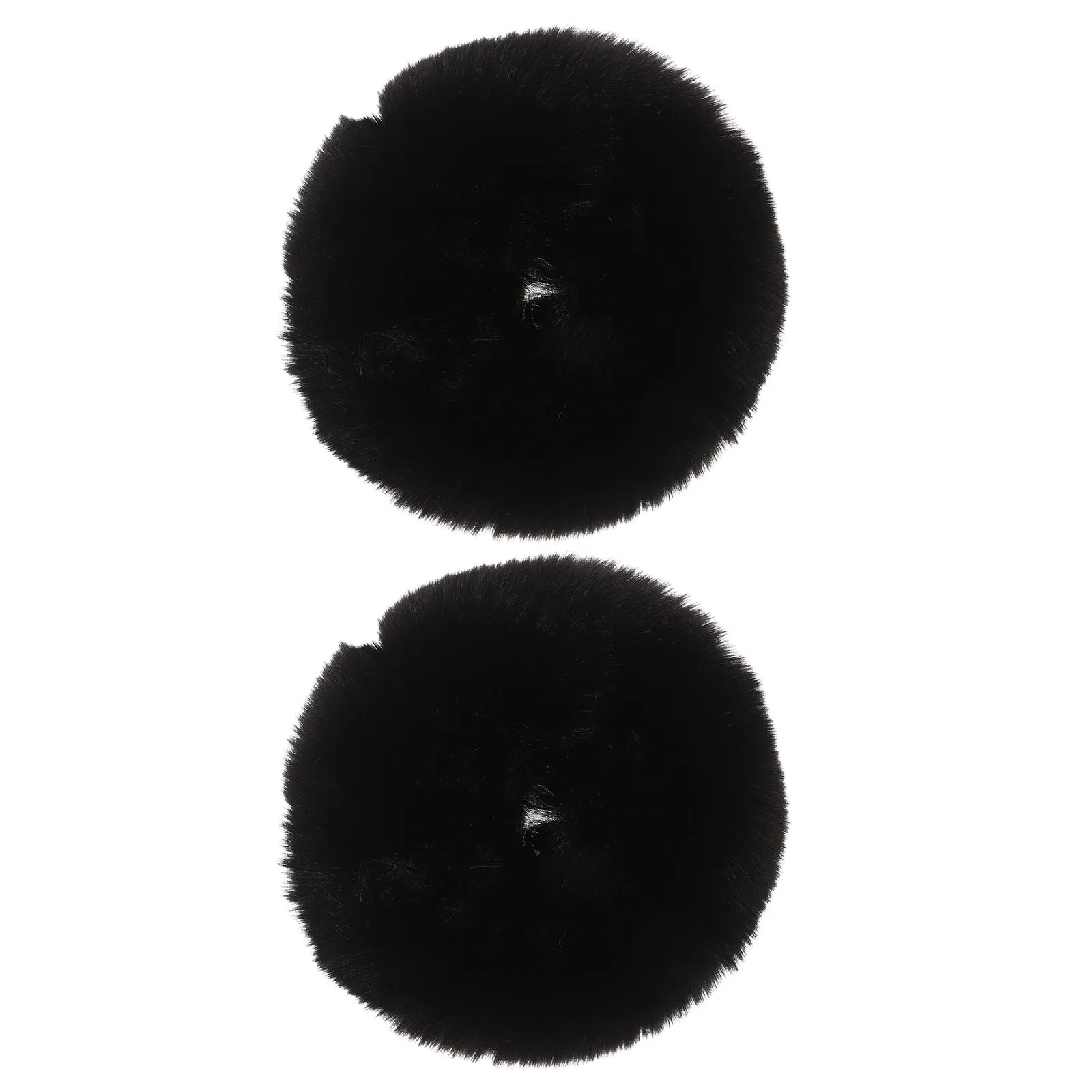 1 Pair Black Furry …