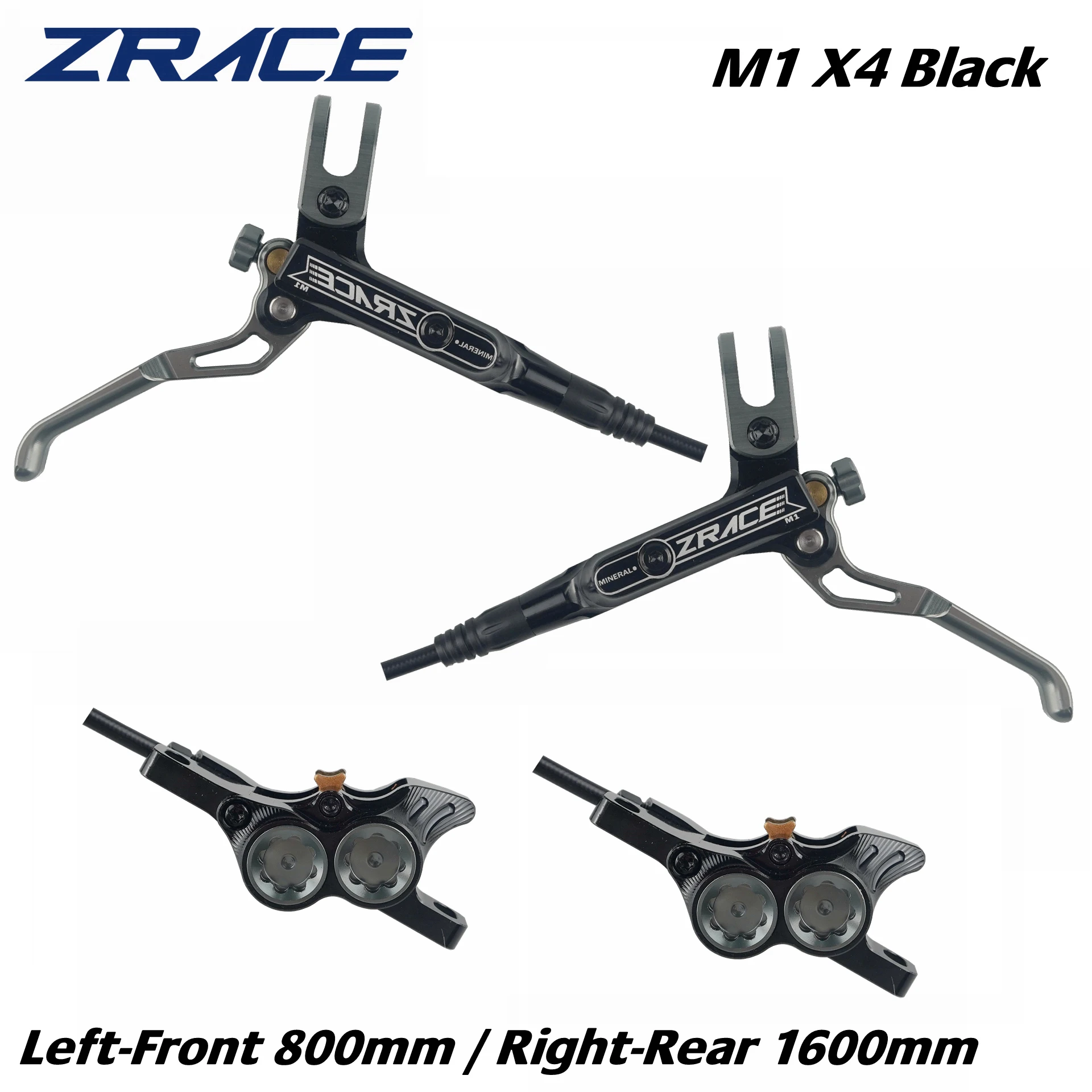 ZRACE M1 X2 / X4 マウンテンバイク油圧ブレーキ、フル CNC 軽量、MTB