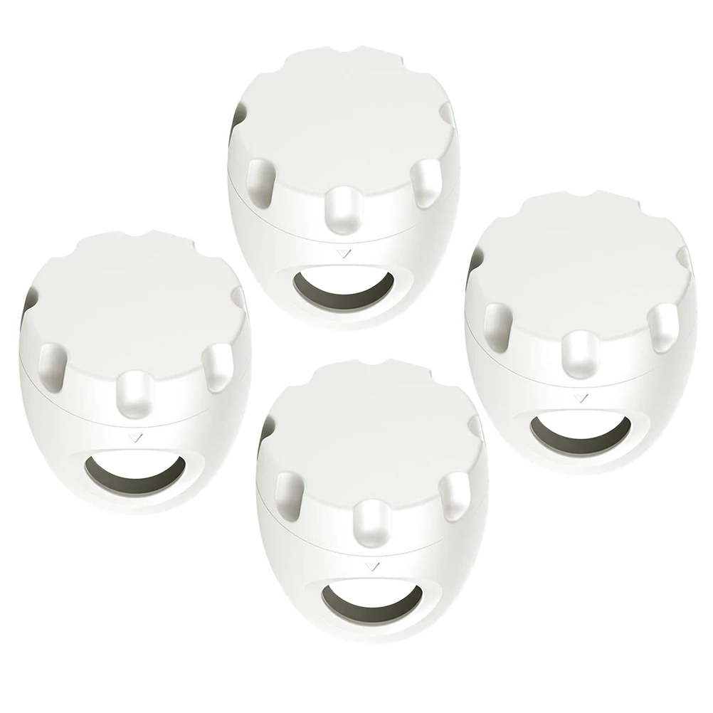 

4pcs Door Handle Lock Anti-Collision Sleeve Safety Cover Home Protector Kids Household White Cabinet Pinch Guard Covers For