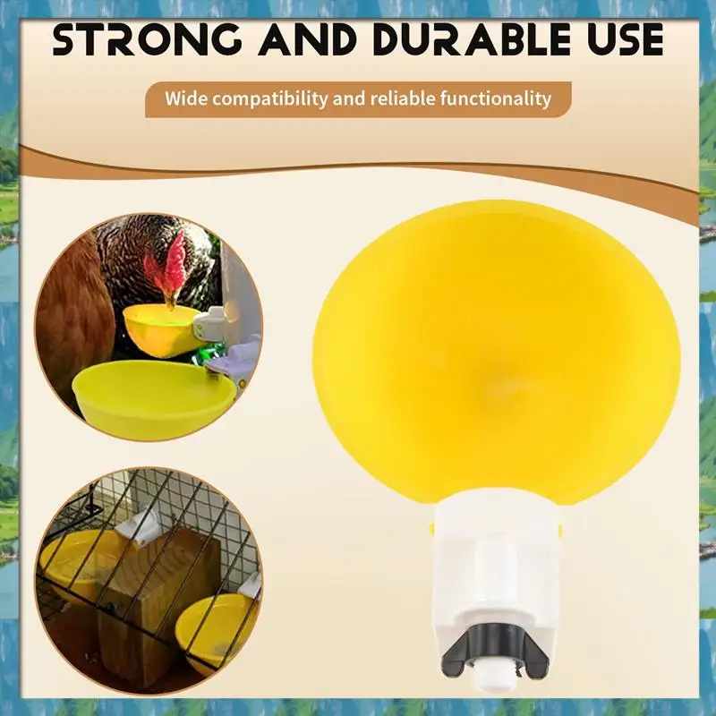 AB07 HOT 15 Stuks Kip Waterer Automatische Drinker Kip Feeder Plastic Gevogelte Water Drinkbekers Gevogelte Boerderij Dier Levert