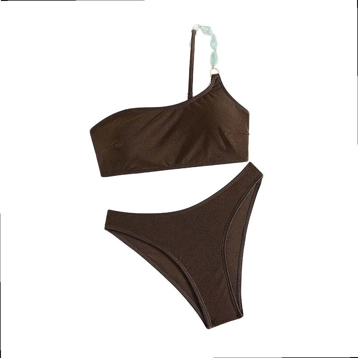 2026 New Fashion Pearl Strap Push Up Bikini Set Sexy Swimwear for Women Summer Beach Pool Holiday Daily Wear