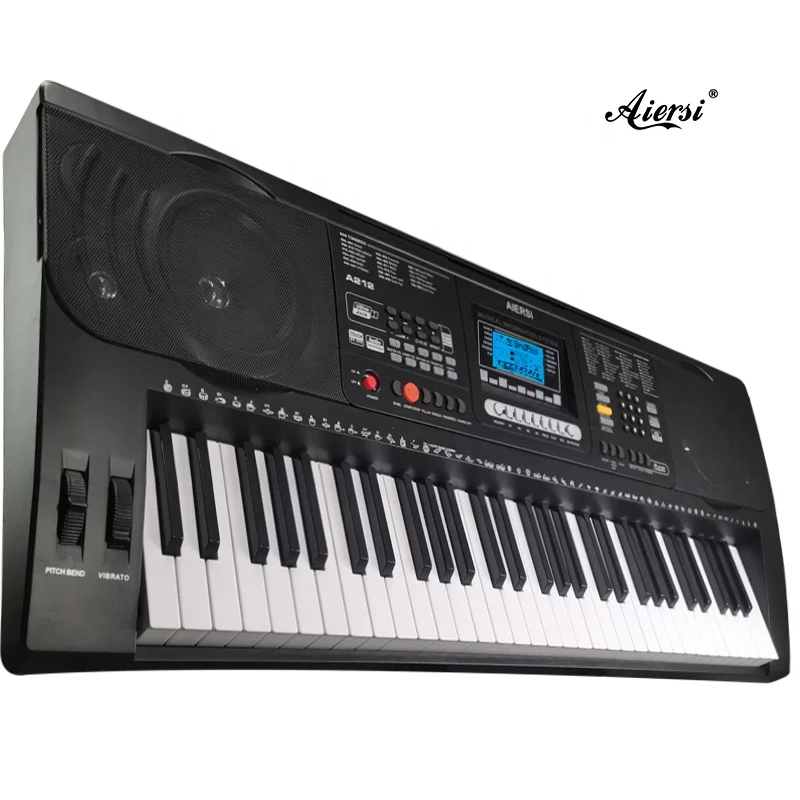 Aiersi brand 61 keys piano 5 octaves digital piano 16 maximum polyphony double timbre/split keyboard musical instrument