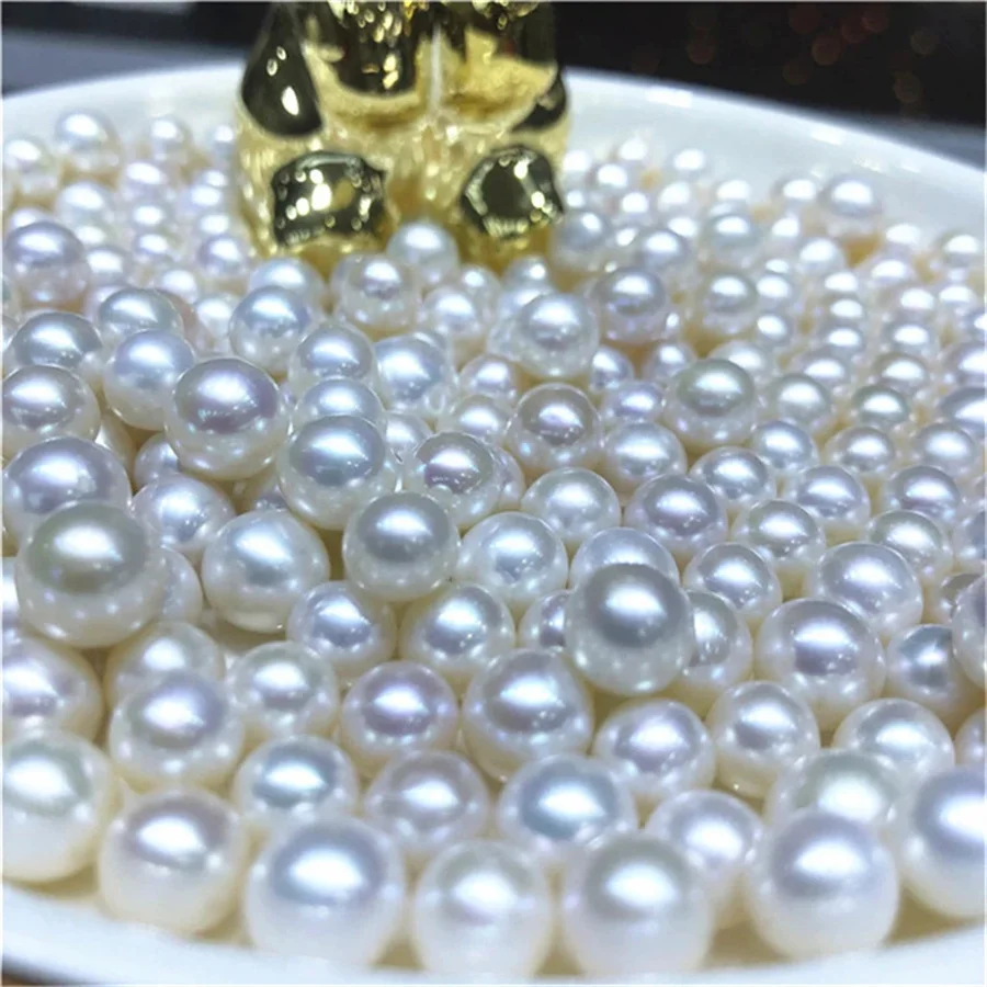 10-14mm Natural Fresh Water Edison Pearl Naked Pearls with No/Half /Full Hole Matching 2A for DIY Earrings Jewelry Wholesale