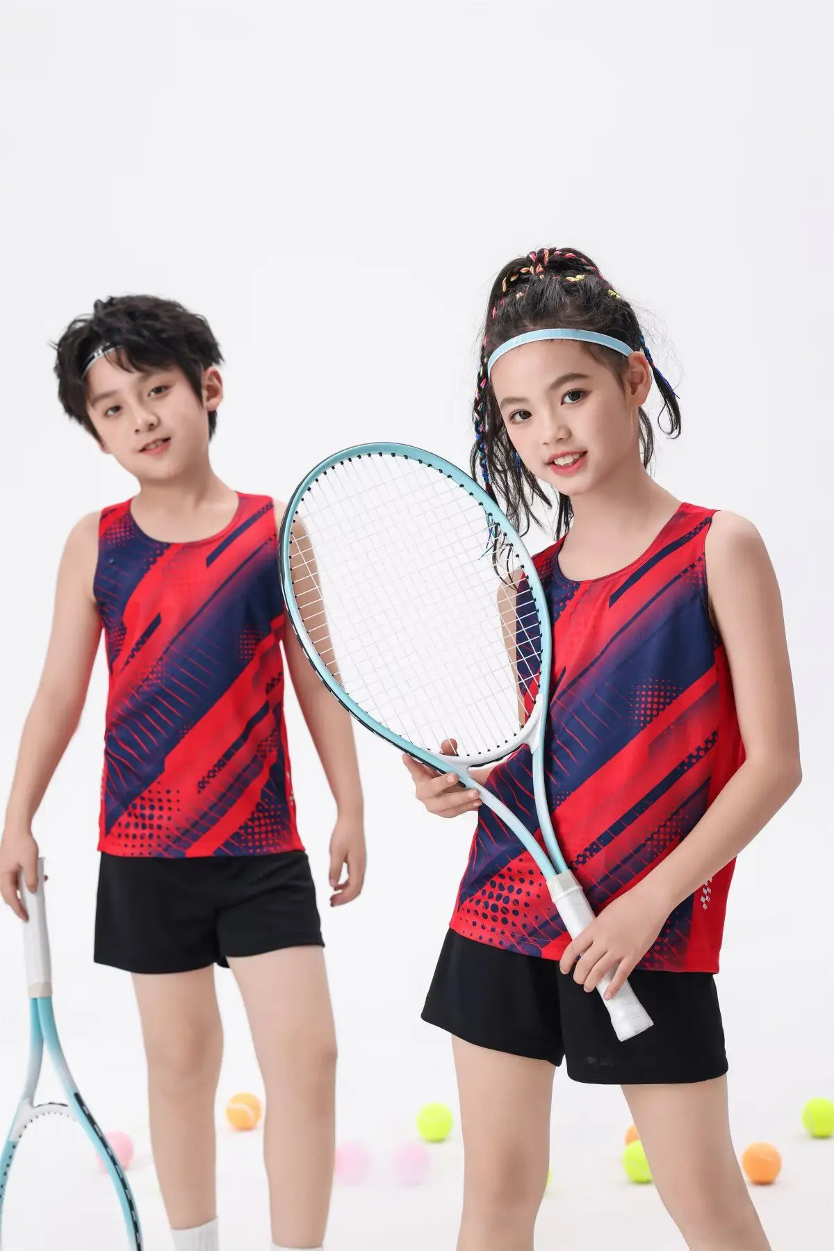 

Fashion Kids Vest+Shorts Breathable Track field Competition Sportswear Sprint Running suit Marathon Clothes Boys Tracksuit Sets