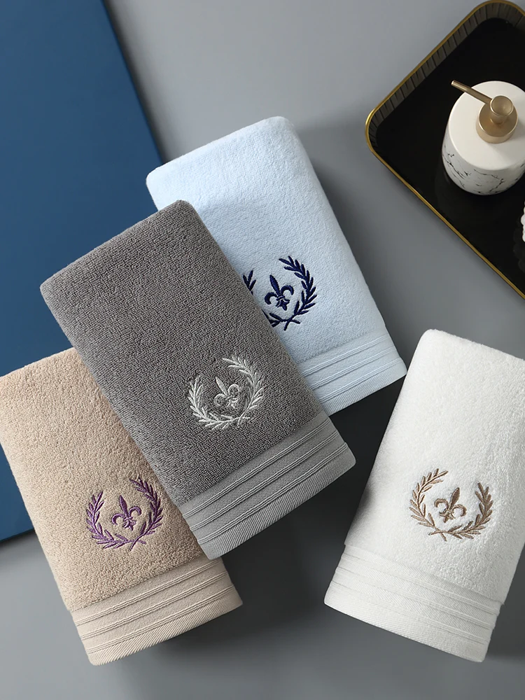 

High-end towel wash cotton household absorbent men's padded hotel towel couples women are not easy to lose hair.