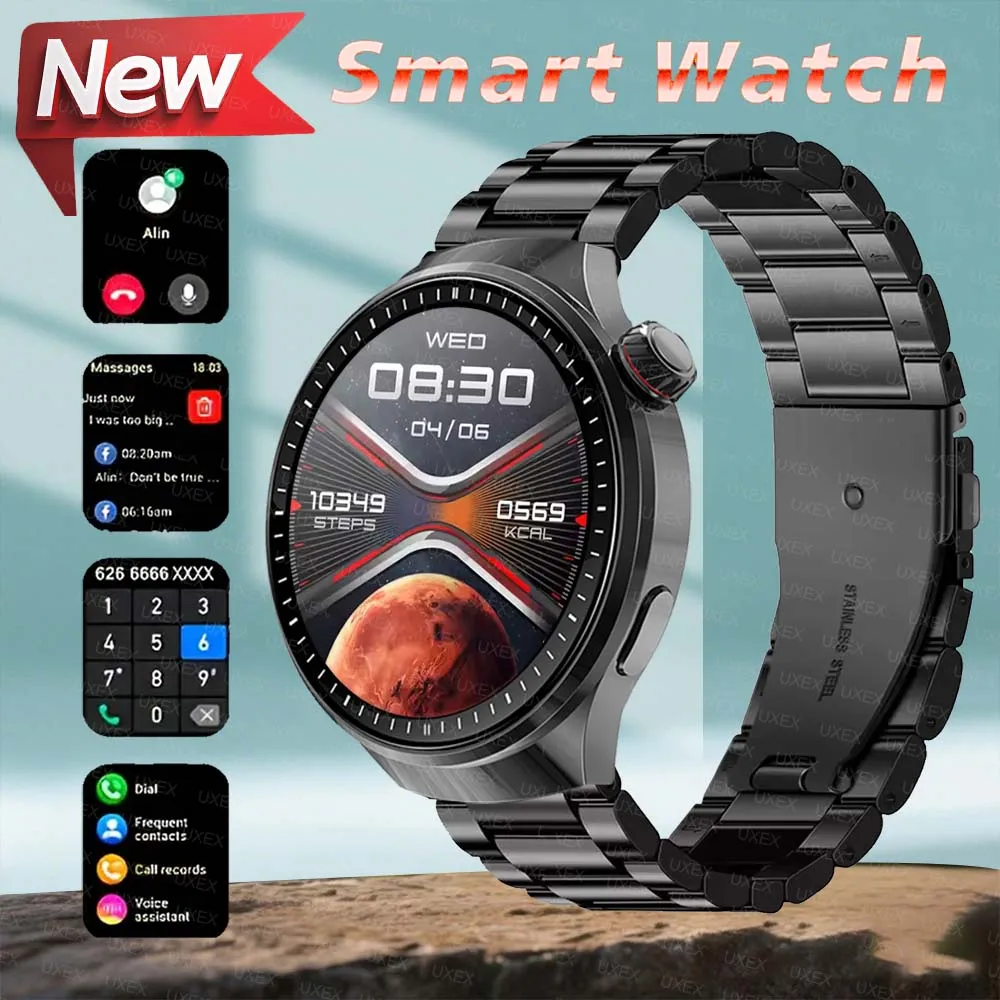 

2026 мужские умные часы с отслеживанием здоровья, Bluetooth-вызовы, HD-дисплей, голосовой помощник, спортивные рождественские подарки, умные часы для женщин, новинка