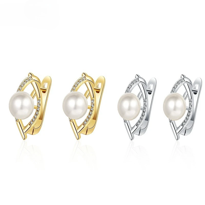 Ohrringe aus 925er-Sterlingsilber für Damen, runde Zirkon-Ohrringe, funkelnde Party, Hochzeit, Schmuck, Geschenkzubehör