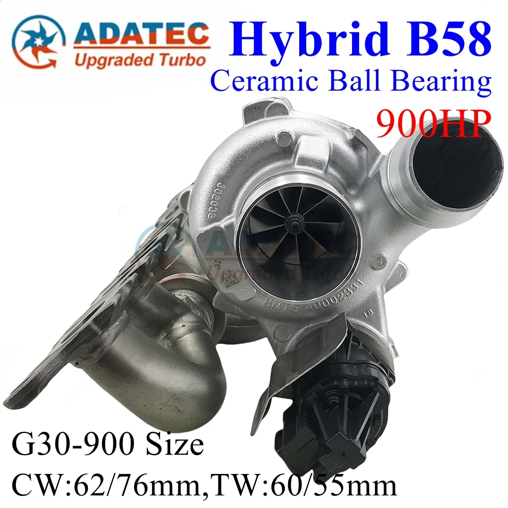 Hybrid B58 Ball Bearing 700-900 HP G30-900 size Turbocharger B58B30A 18559700063 18559710063 8679022 Upgrade Turbo for BMW B58 3