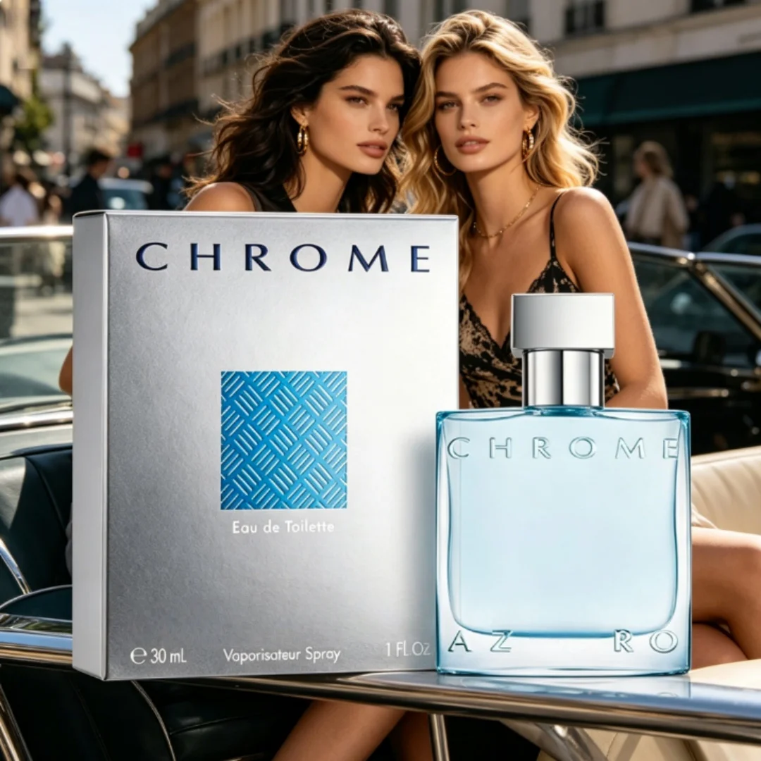 

AzzChrome Eau de Toilette for Men Iconic Fresh Aquatic Mens Cologne with Citrus Woody Musky Notes Luxury Long Lasting Fragrance