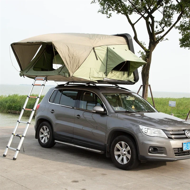 Outdoor Camping Aluminum Hard Shell Vehicle Car Roof Top Tent Box Rooftop  Gazebo