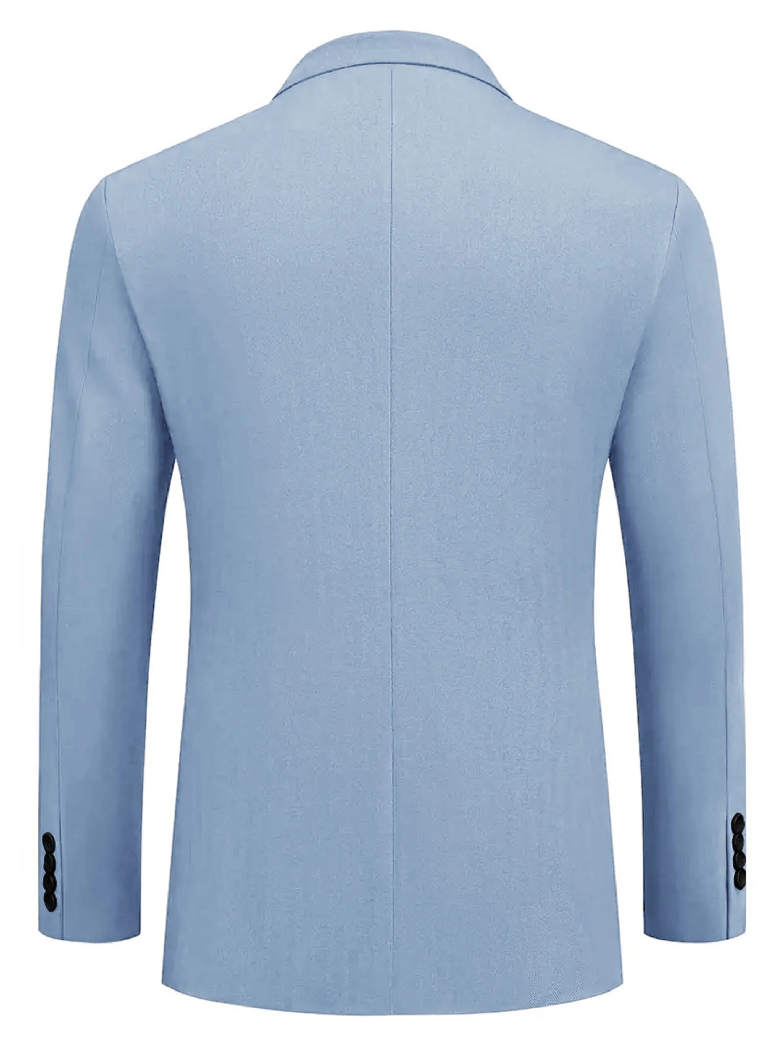 Men\'s casual solid color two-button suit jacket