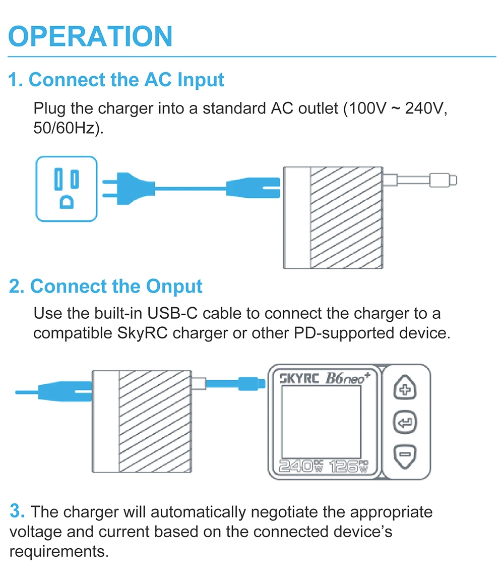 

ГОРЯЧАЯ НОВИНКА: Зарядное устройство SKYRC PDC100 GaN 100 Вт со встроенным USB-C для радиоуправляемых моделей, телефонов, ноутбуков, универсальное напряжение 100-240 В переменного тока