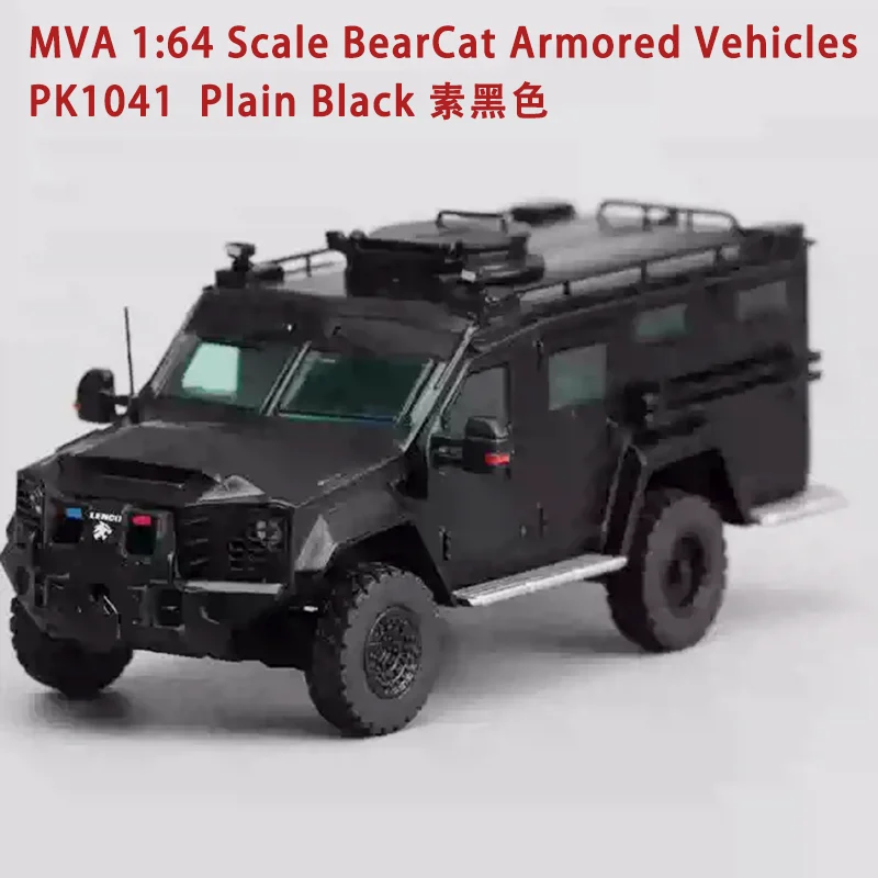 MVA Diecast 1:64 Scale Bearcat Armored Vehicle Alloy Simulation Car Model Collection Ornament Gift Display Souvenir Decoration