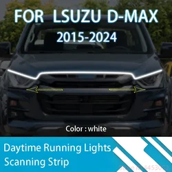 DRL Start Scan Strips Light FOR ISUZU D-MAX 2015-2024 Car Hood Light Decorative Ambient Lamp 12V 59 Inches Waterproof