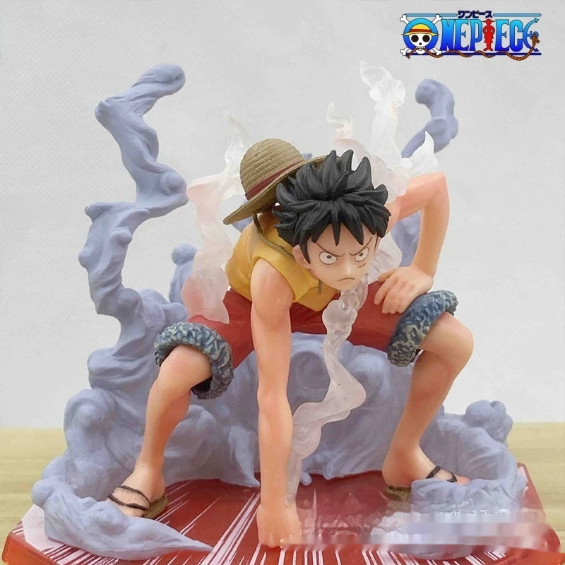 One Piece On Top Of The War Super Fierce War Two Gears Flying Combat Animation Model Hand Desktop Display A Boy And Girl Gift