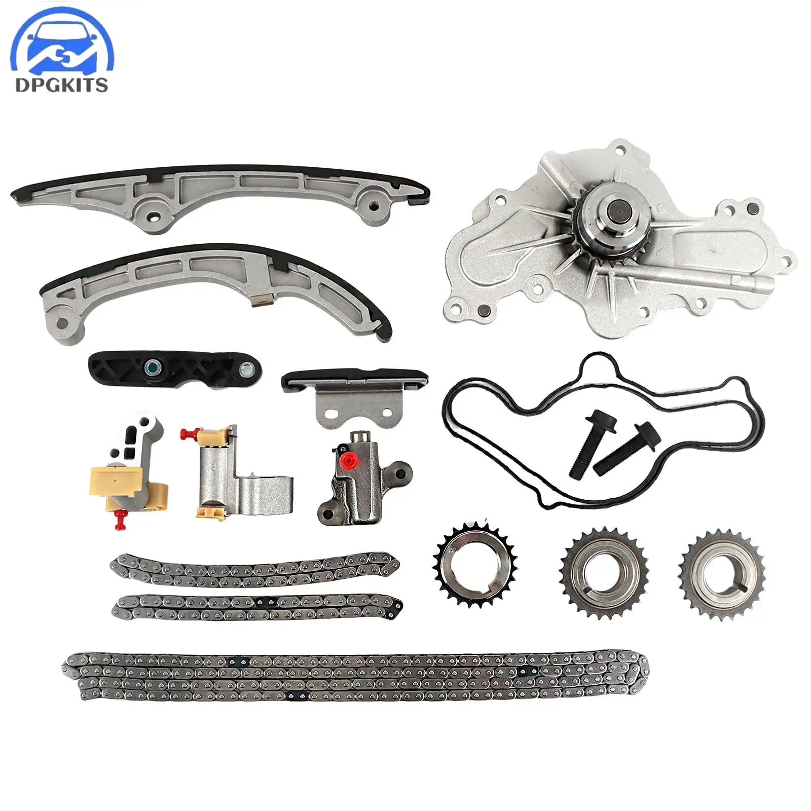 

DPGKITS Timing Chain Kit With Water Pump Fit For 2007 2008 2009 2010 Ford Mercury 3.5L Lincoln Mazda 3.7L DOHC Car Accessories