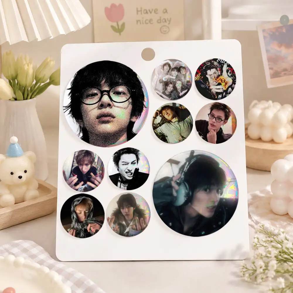 A-Music C-CORTIS Cartoon Round Brooches On Backpack Jacket Acrylic Button Pins Collection Gifts