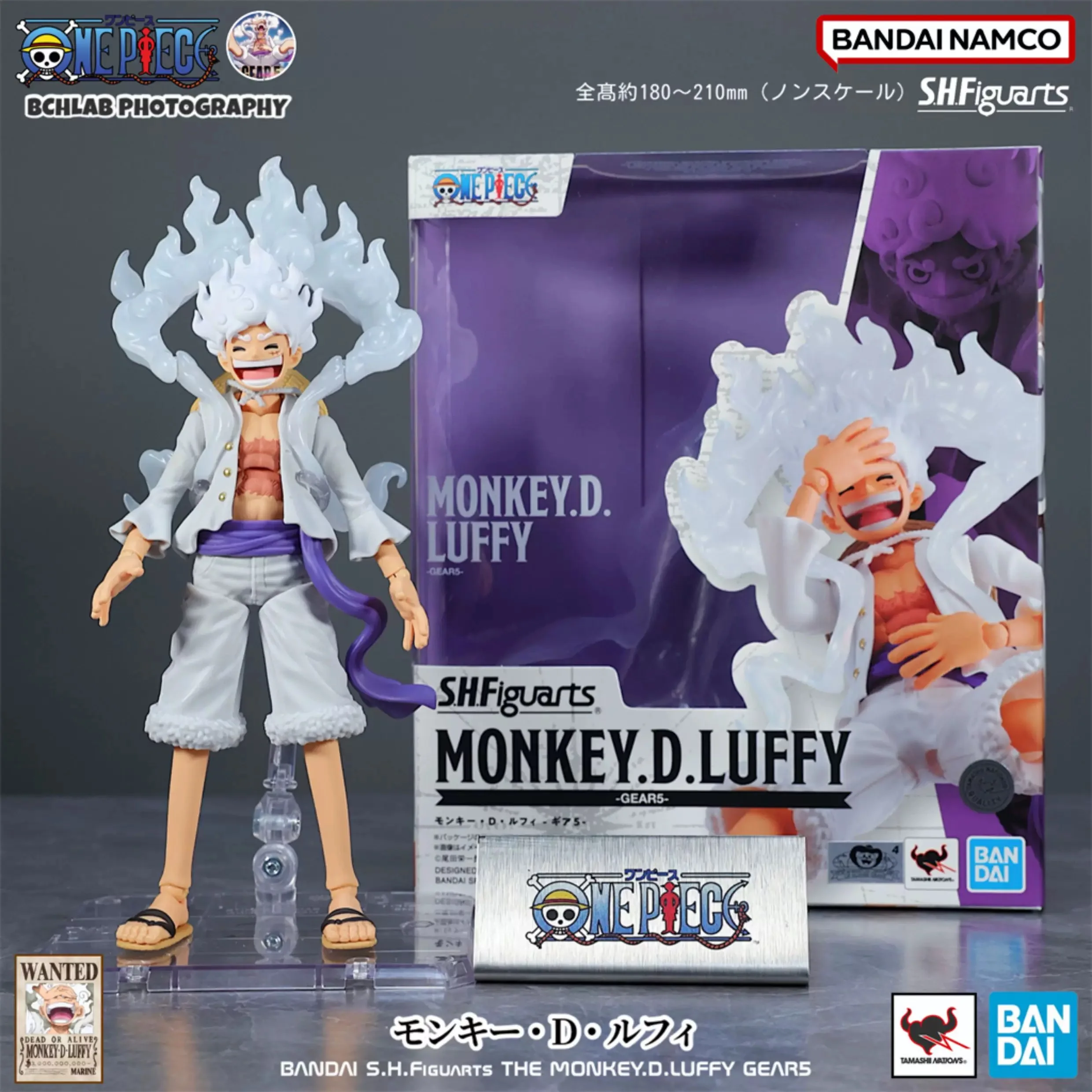 Bandai S.H.Figuarts SHF One Piece Nika Lufei Five-Gear Doll Hand-Held Toy Set Movable Series Doll - view 3