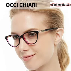 OCCI CHIARI Optical Glasses Women Prescription Decorative Eyeglasses Frames Nerd Spectacles Myopia Eyewear Clear lense lunette