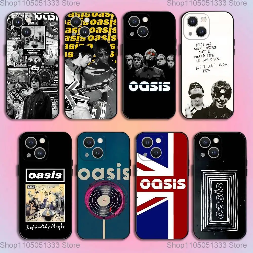 

The Band Of O-Oasis-S Phone Case For iPhone 16,15,14,13,12,11,Pro,XS,Max,XR,Plus,E,SE4,Mini Black Soft Cover