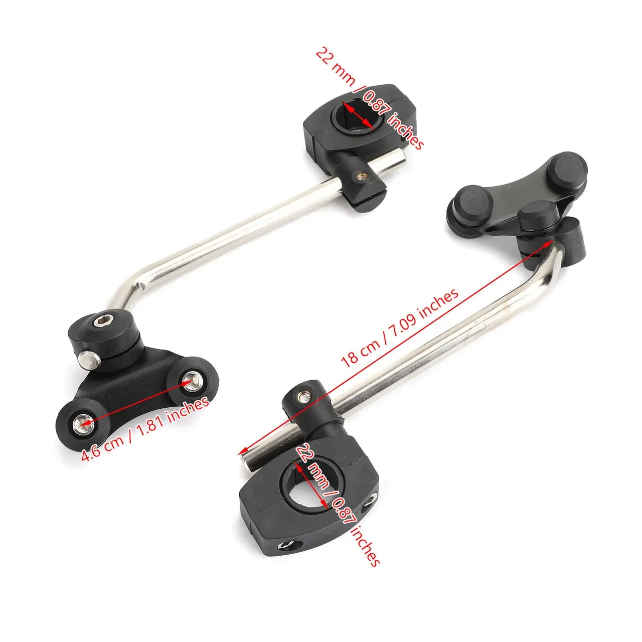 For CFMOTO CF Moto 650 NK 2023 650NK Windshield Motorcycle Accessories WindScreen Adjustable Bracket 7/8" 22mm Handlebar Black