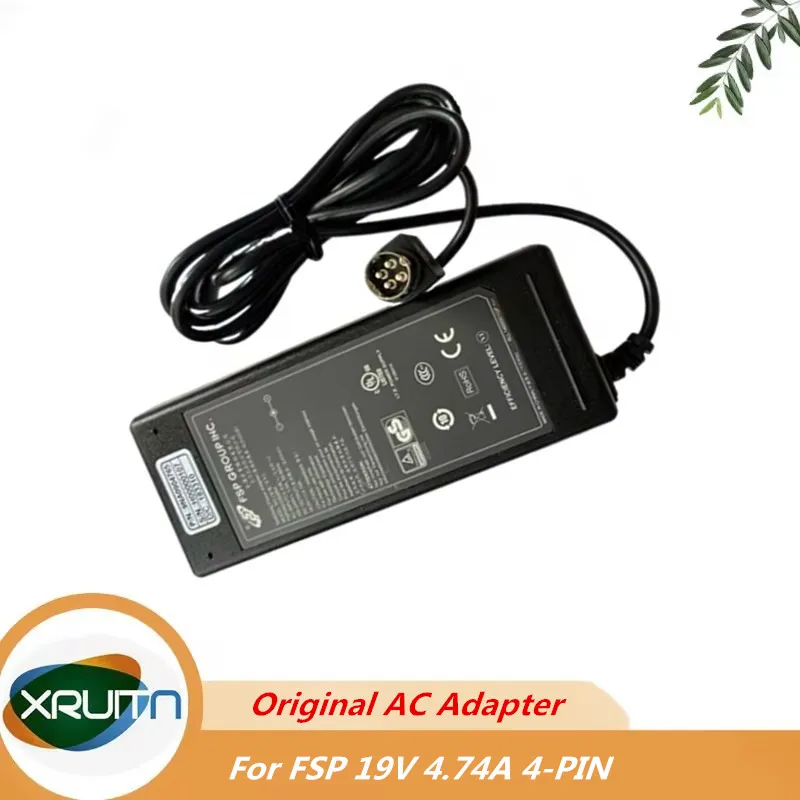 4-Pin 19V 4.74A AC/DC Adapter For FSP GROUP FSP090-DMBB1 9NA0900510 FSP090DMBB1 Getac V200 G2 M220 A790 X500 Toughbook Laptop